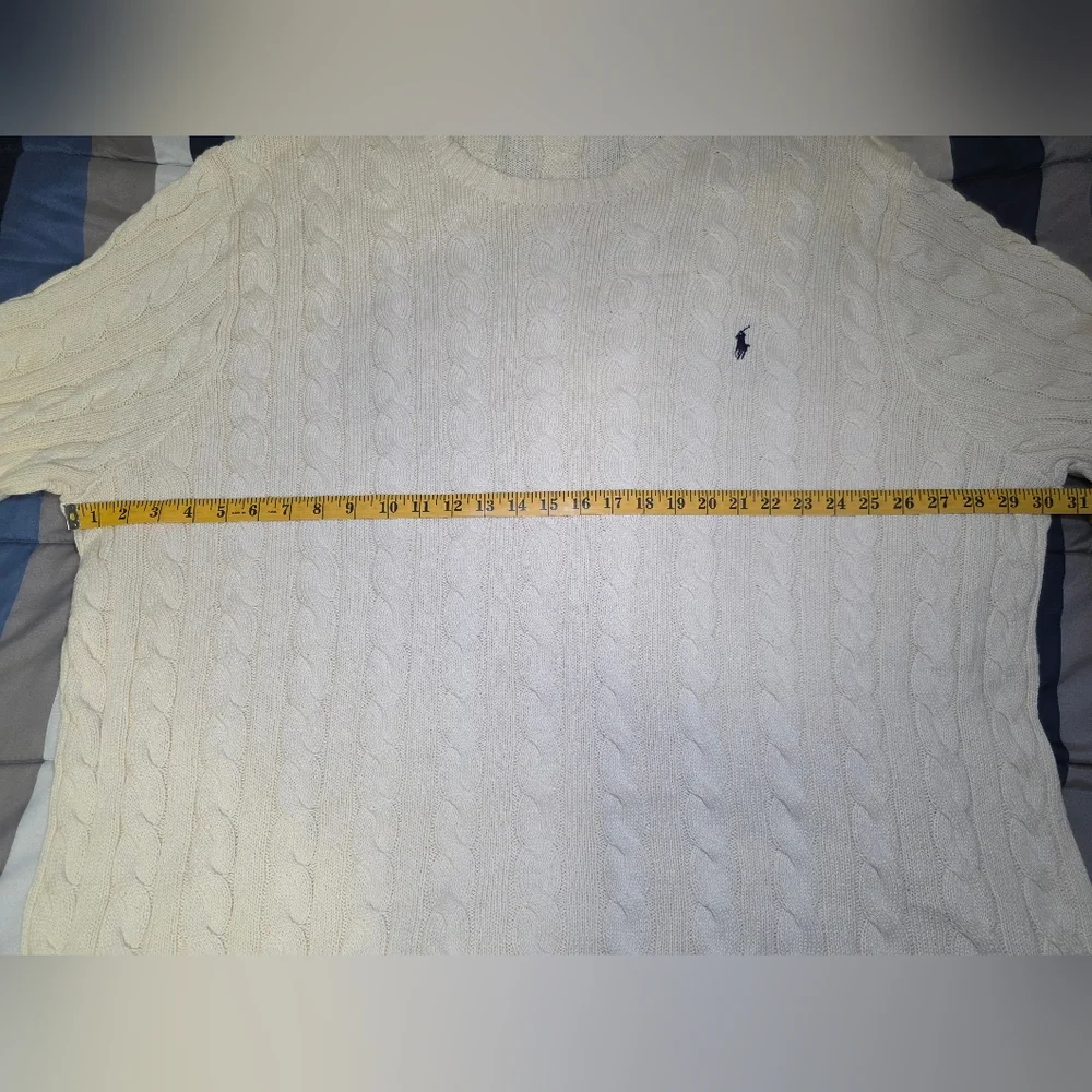Polo Ralph Lauren Sweater- Men's Big & Tall Size 4XLT- Cream